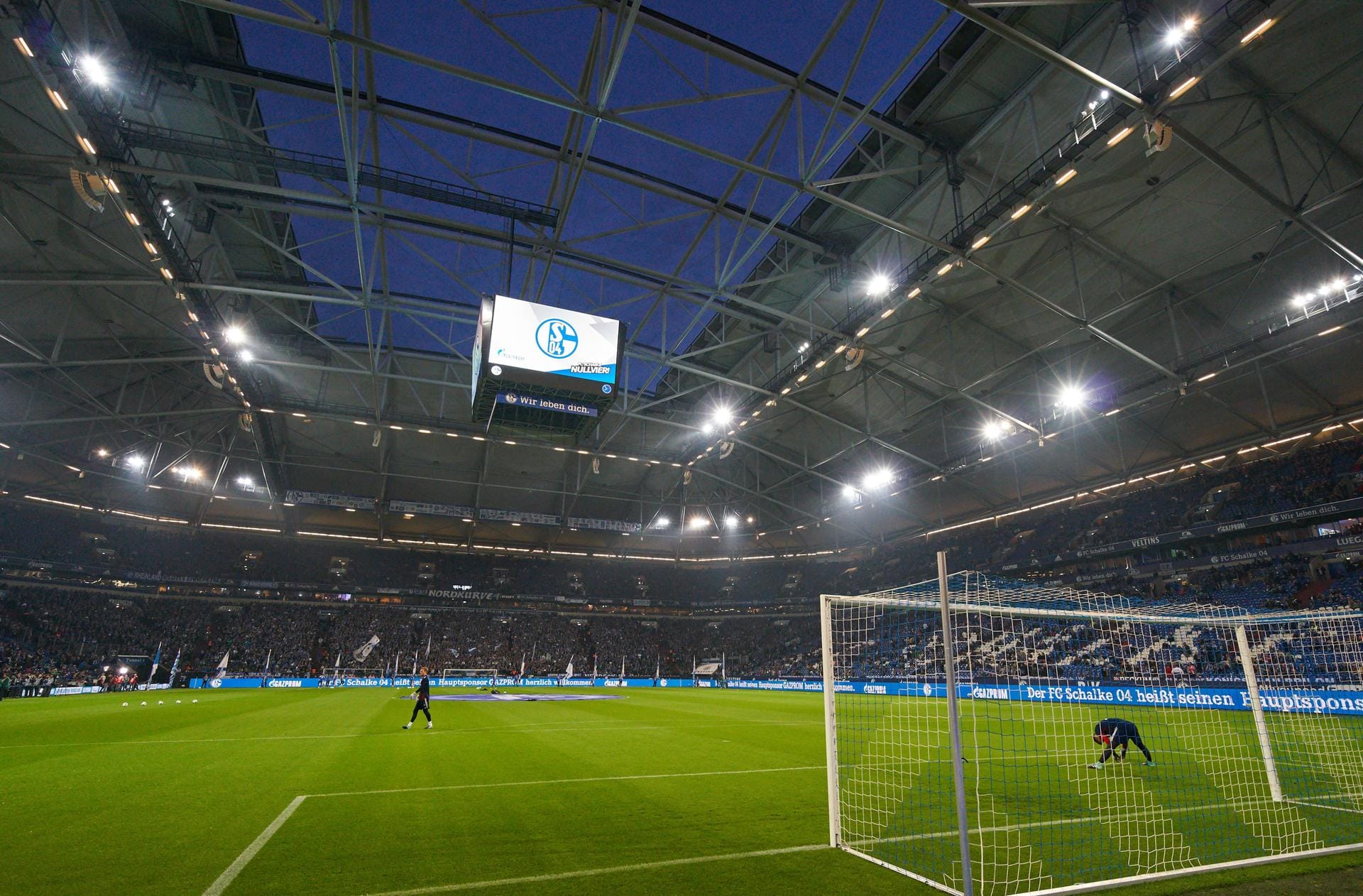 Die Veltins-Arena in Gelsenkirchen (62.271 Plätze).