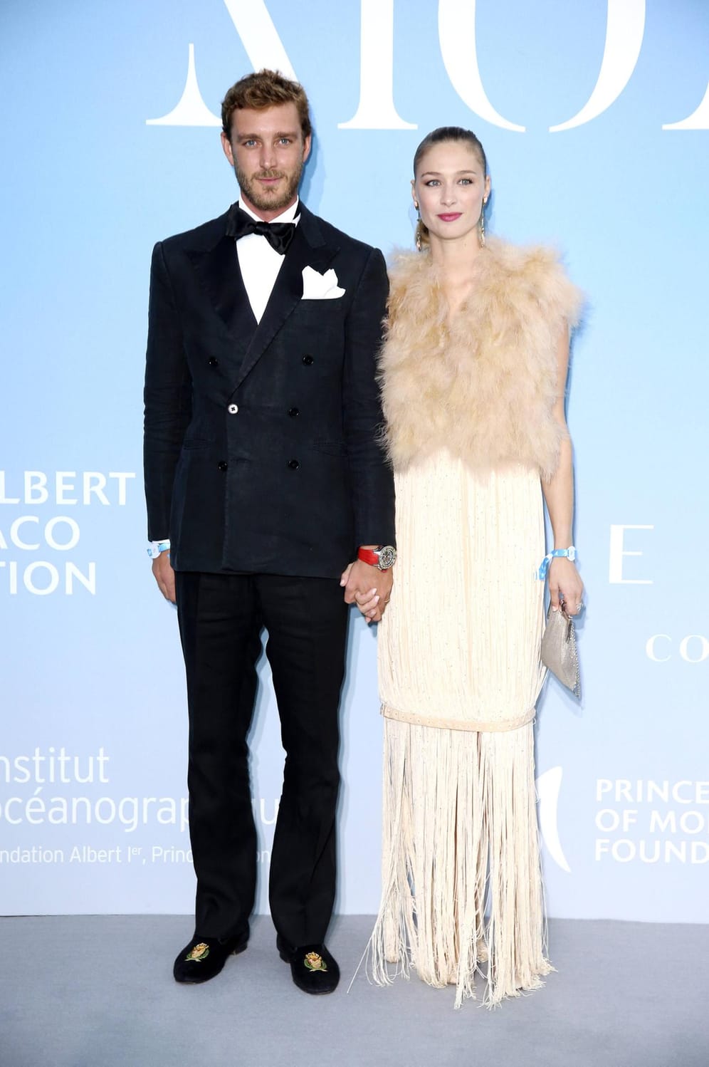 Hand in Hand: Pierre Casiraghi mit seiner Gattin Beatrice Borromeo bei der zweiten Monte-Carlo-Gala für die Weltmeere.