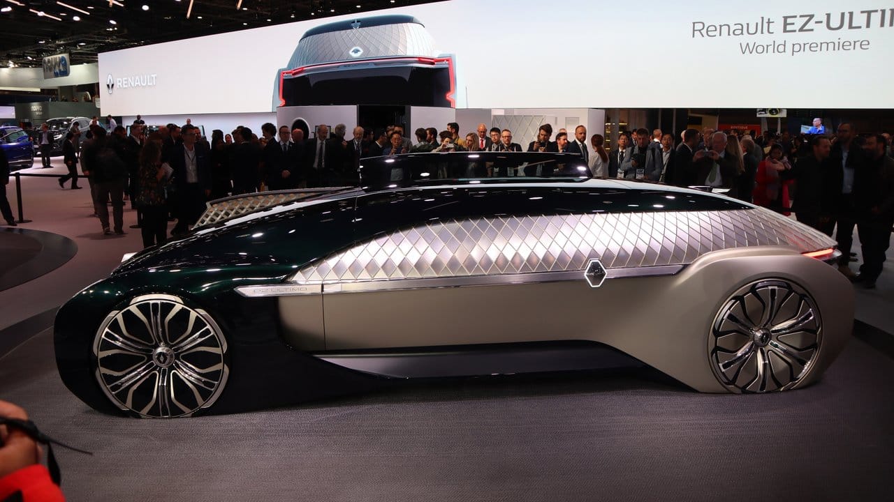 Raumschiff auf Rädern: Renault zeigt in Paris die autonome Luxus-Lounge EZ-Ultimo.
