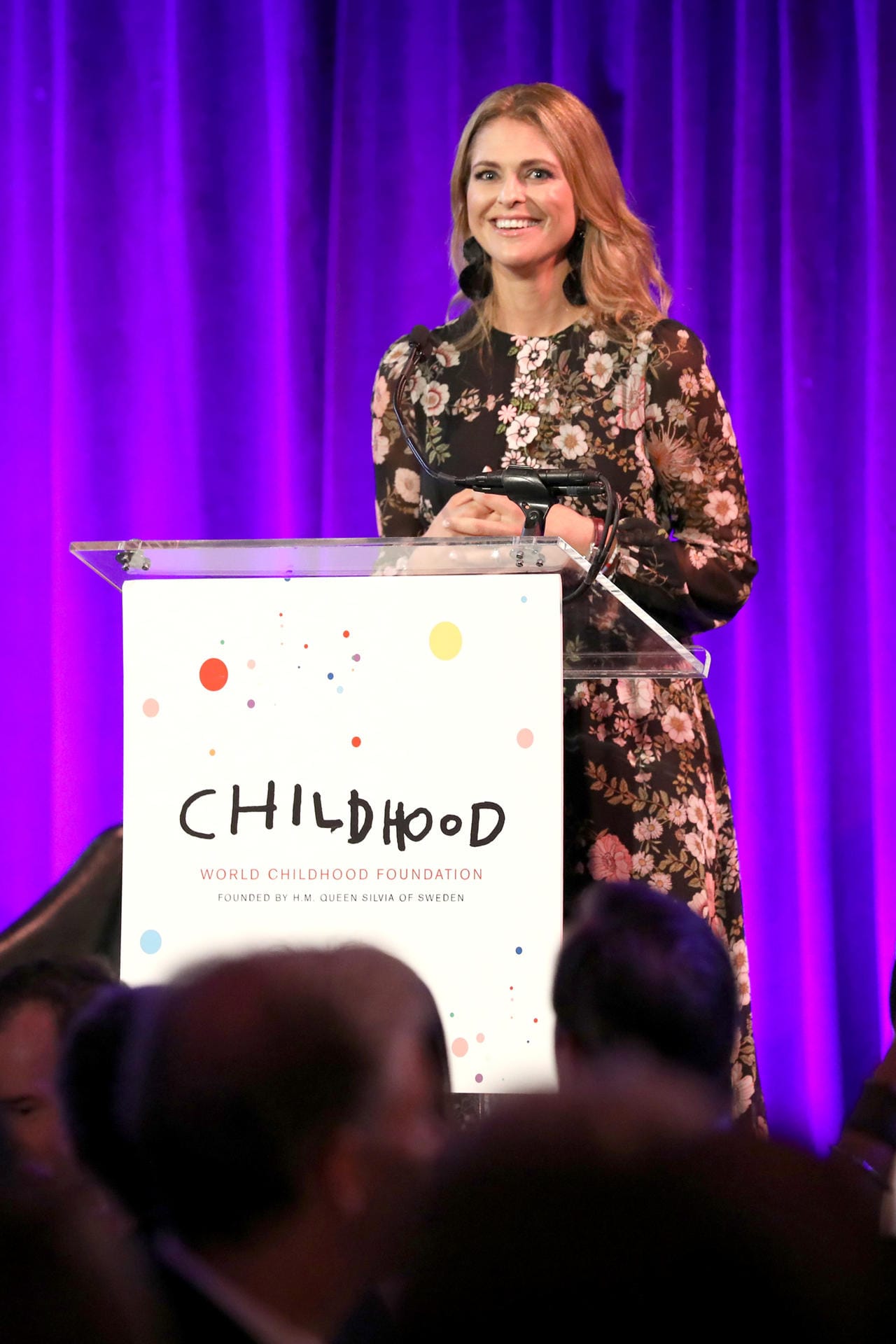 Am Rednerpult: Prinzessin Madeleine ist Mitgründerin der Childhood-Foundation.