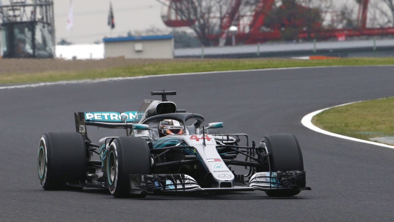 Lewis Hamilton fuhr im Training in Suzuka die schnellste Runde.