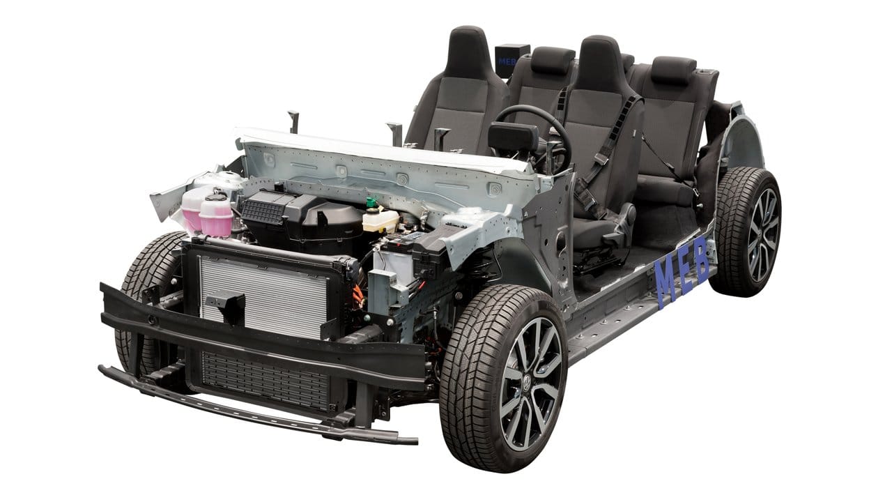 Ich bin ein MEB: Seine neue Plattform für E-Autos nennt VW "Modularen Elektrifizierungsbaukasten" (MEB). Ich bin ein MEB: Seine neue Plattform für E-Autos nennt VW "Modularen Elektrifizierungsbaukasten" (MEB).