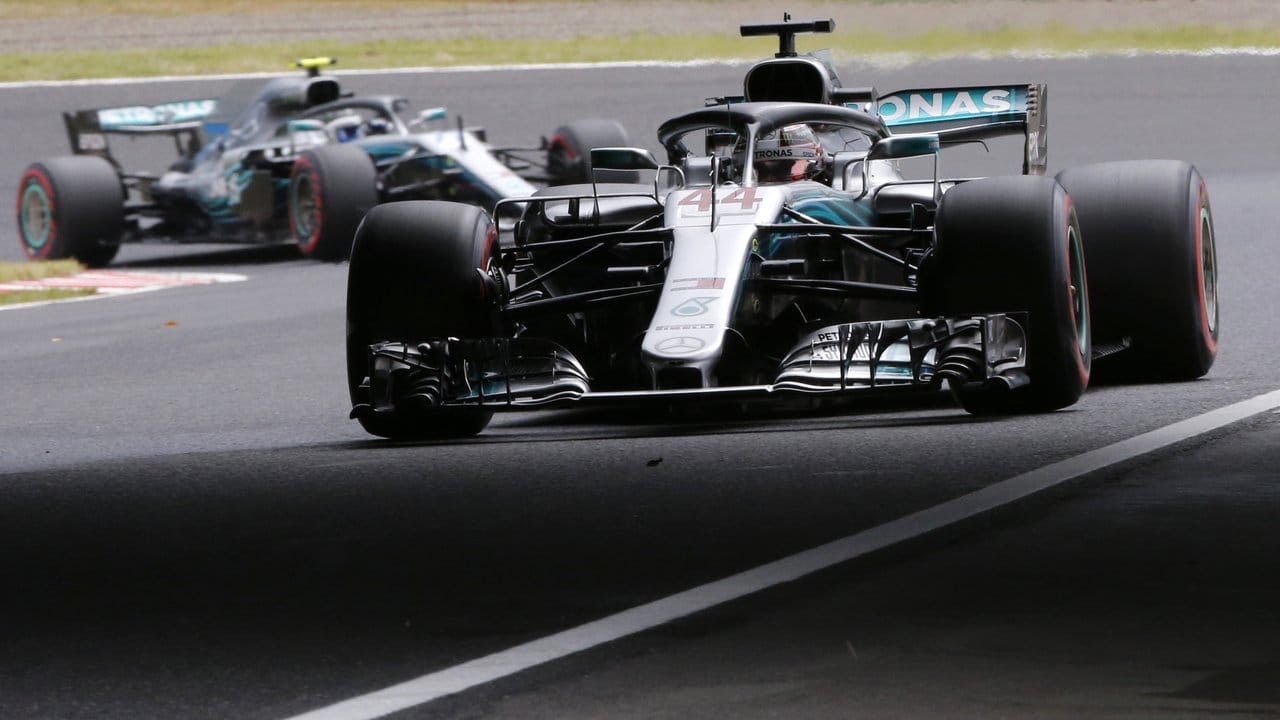 Lewis Hamilton setzte sich in Suzuka auch im Qualifying durch.