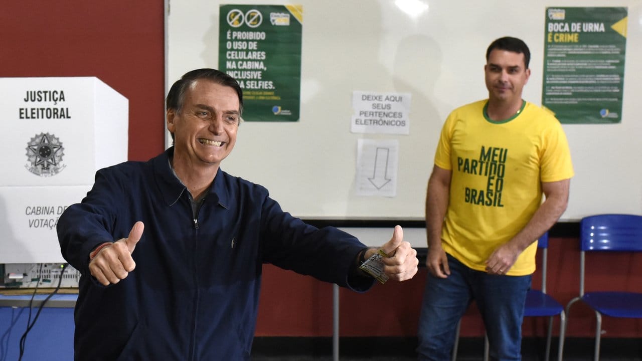 Siegesgewiss: Jair Bolsonaro, der ultrarechte Kandidat für das Amt des brasilianischen Präsidenten.