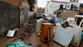 Verwüstete Straßen: Die Stadt Sant Llorenç des Cardassar im Osten der Insel wurde vom Unwetter besonders stark getroffen.