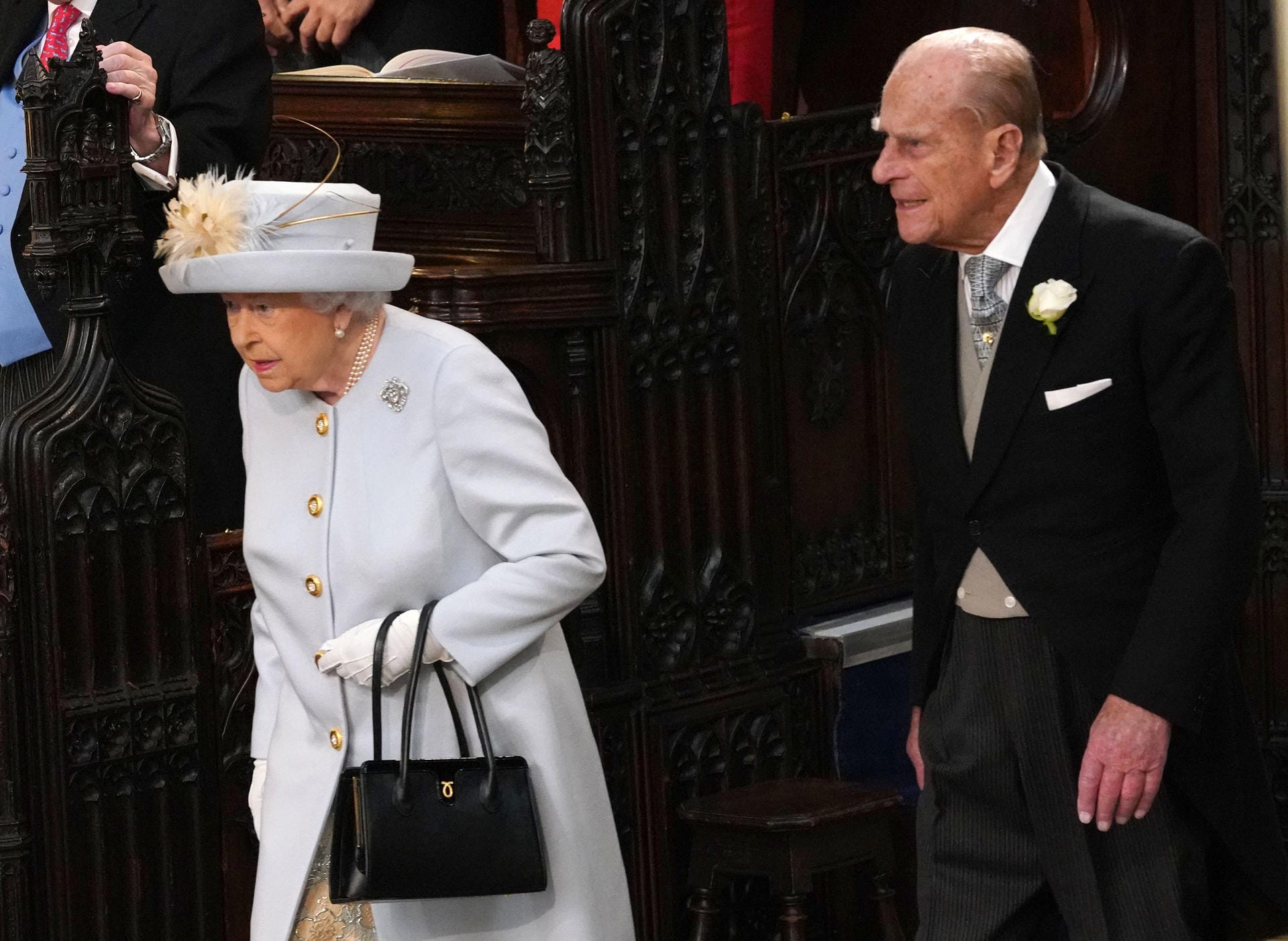 Queen Elizabeth II. und Prinz Philip: Ankunft bei der Hochzeit ihrer 28-jährigen Enkelin.
