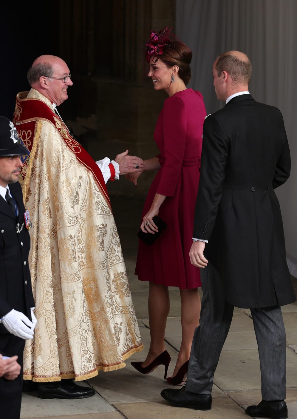 Herzogin Kate und Prinz William: Sie nahmen einen Seiteneingang.