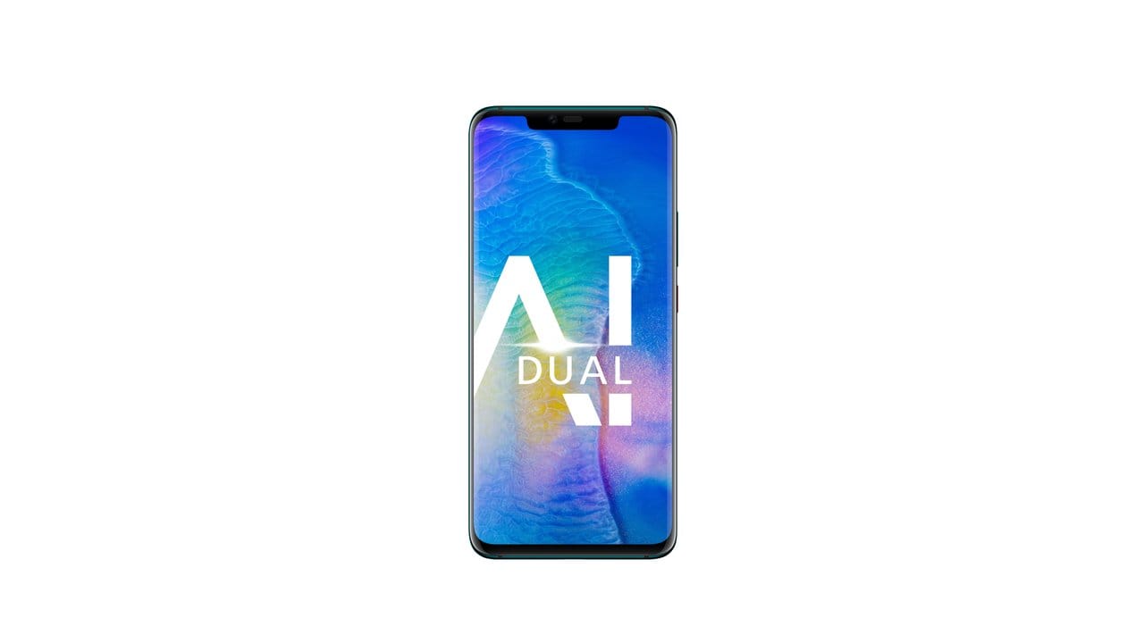 Der Bildschirm des Huawei Mate 20 Pro ist an den seitlichen Rändern gebogen, der Fingerabdrucksensor steckt unten unsichtbar unterm Displayglas.