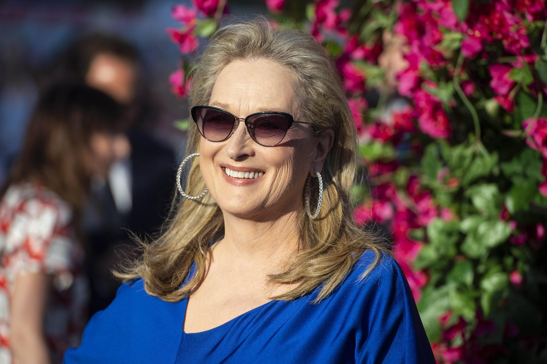 Premierenfeier im Sommer 2018: Meryl Streep strahlt.