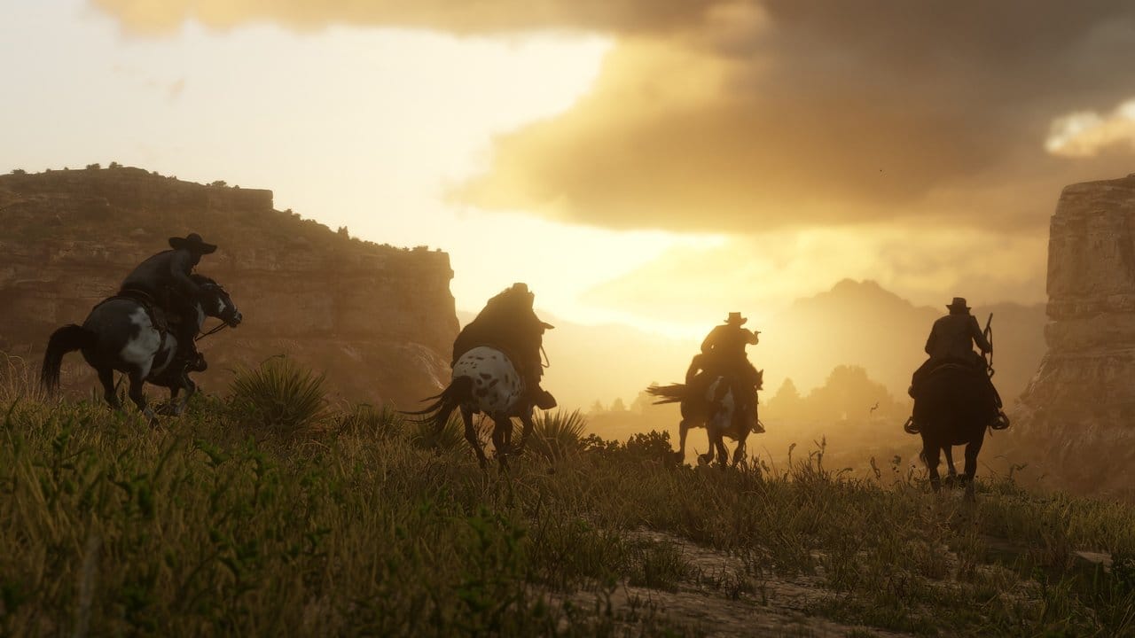 Ritt vor großartiger Kulisse: Für ein Konsolenspiel zeigt "Red Dead Redemption 2" eindrucksvolle Panoramen. Ritt vor großartiger Kulisse: Für ein Konsolenspiel zeigt "Red Dead Redemption 2" eindrucksvolle Panoramen.