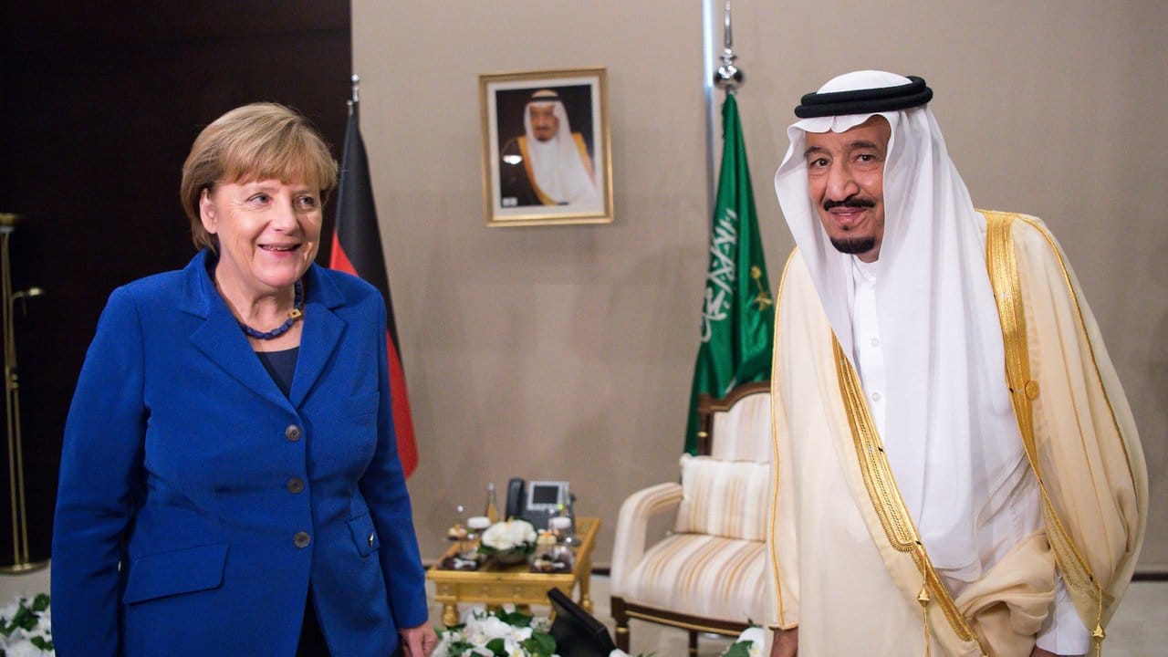 Bundeskanzlerin Merkel und König Salman bei einem Treffen Ende 2015.