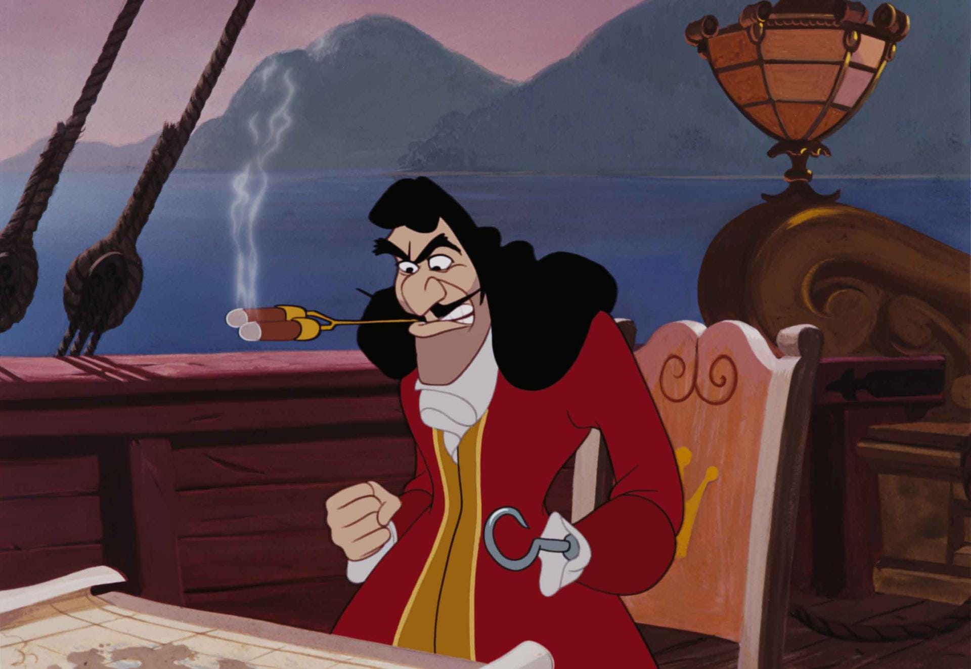 Platz 5: Für Captain Hook aus "Peter Pan" gibt es 45 Jahre für Piraterie, Mord, versuchten Mord und Freiheitsberaubung.