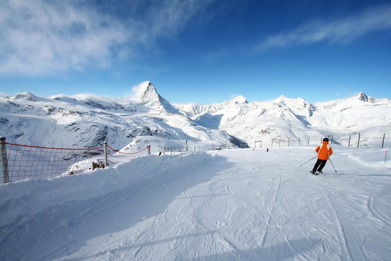 Platz 5: Am Matterhorn stehen Skifans 322 Kilometer Pisten zur Verfügung.