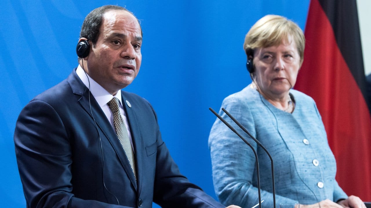 Pressekonferenz der Kanzlerin mit Abdel Fattah al-Sisi, Präsident von Ägypten.