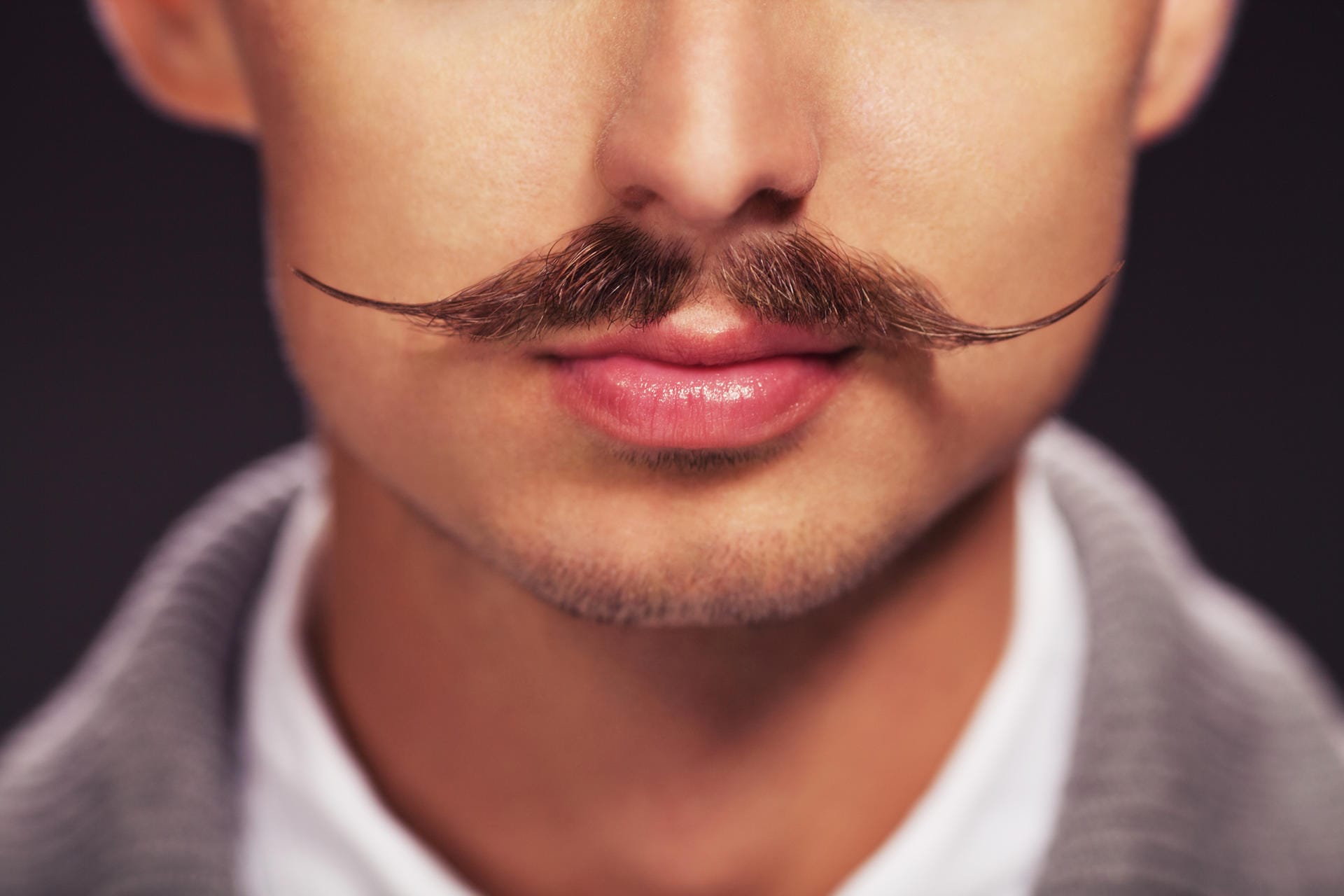 Der Standard-Moustache wird gerne an den Enden zusammengedreht.