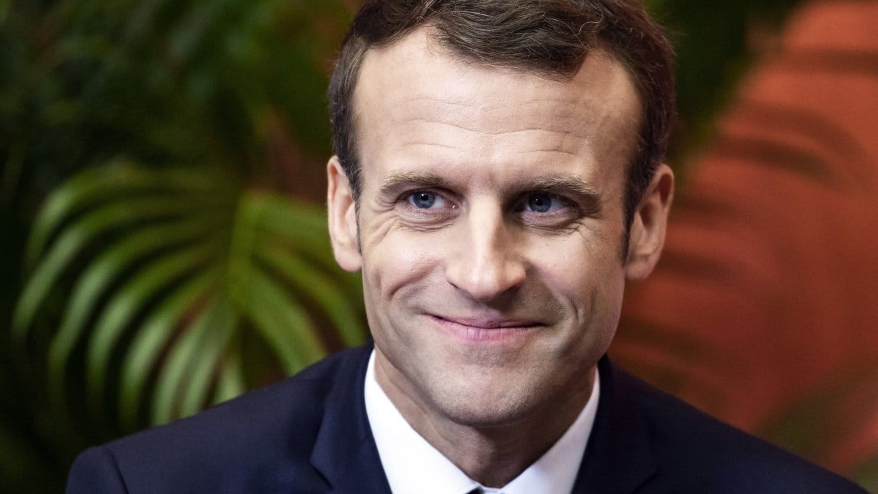 Empfängt Staatschefs zum "Weltkriegs-Gipfel" in Paris: Frankreichs Präsident Emmanuel Macron.