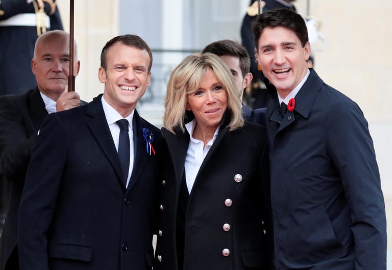 Die Gäste kamen auch aus Übersee, so wie Kanadas Premierminister Justin Trudeau.