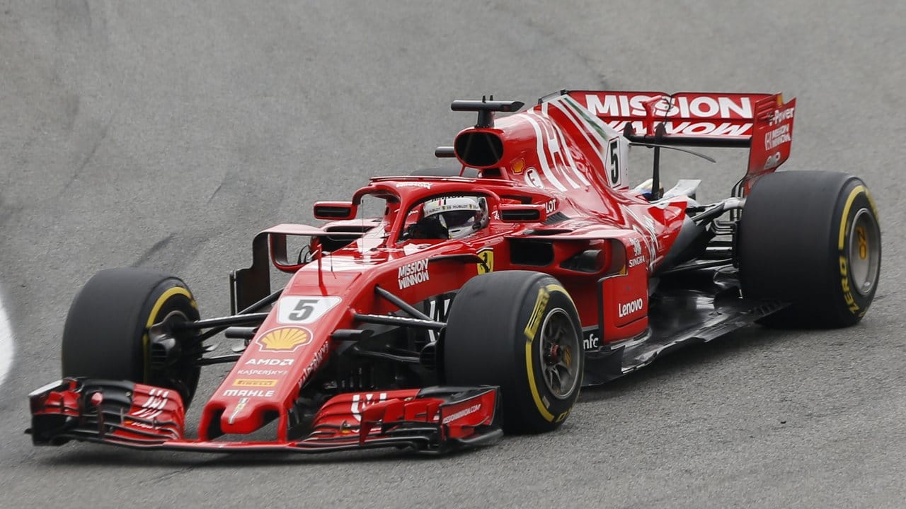 Sebastian Vettel musste sich mit Rang sechs begnügen.