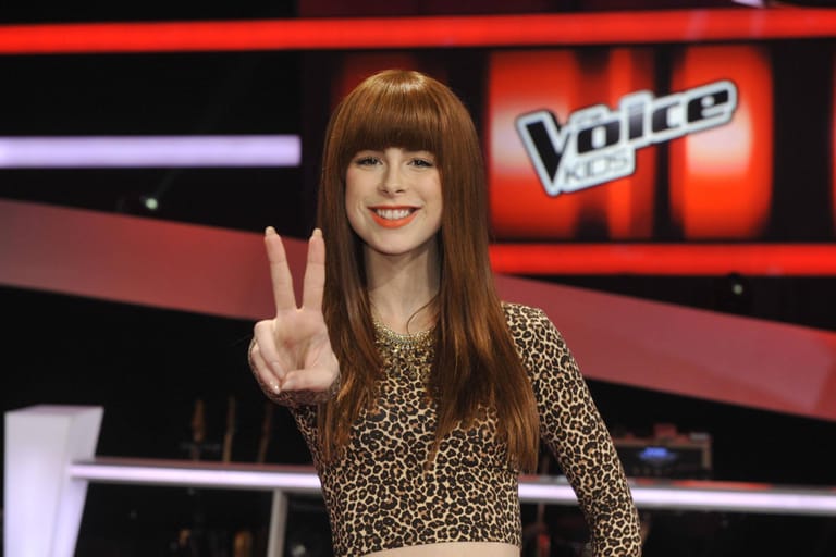 Im Februar 2014: Bei "The Voice Kids" präsentierte Lena diesen Look.