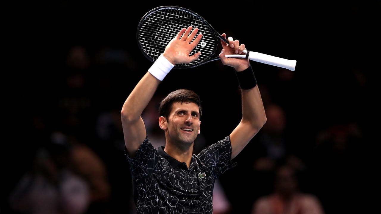 Trifft im ATP-WM-Finale auf Alexander Zverev: Novak Djokovic. Trifft im ATP-WM-Finale auf Alexander Zverev: Novak Djokovic.