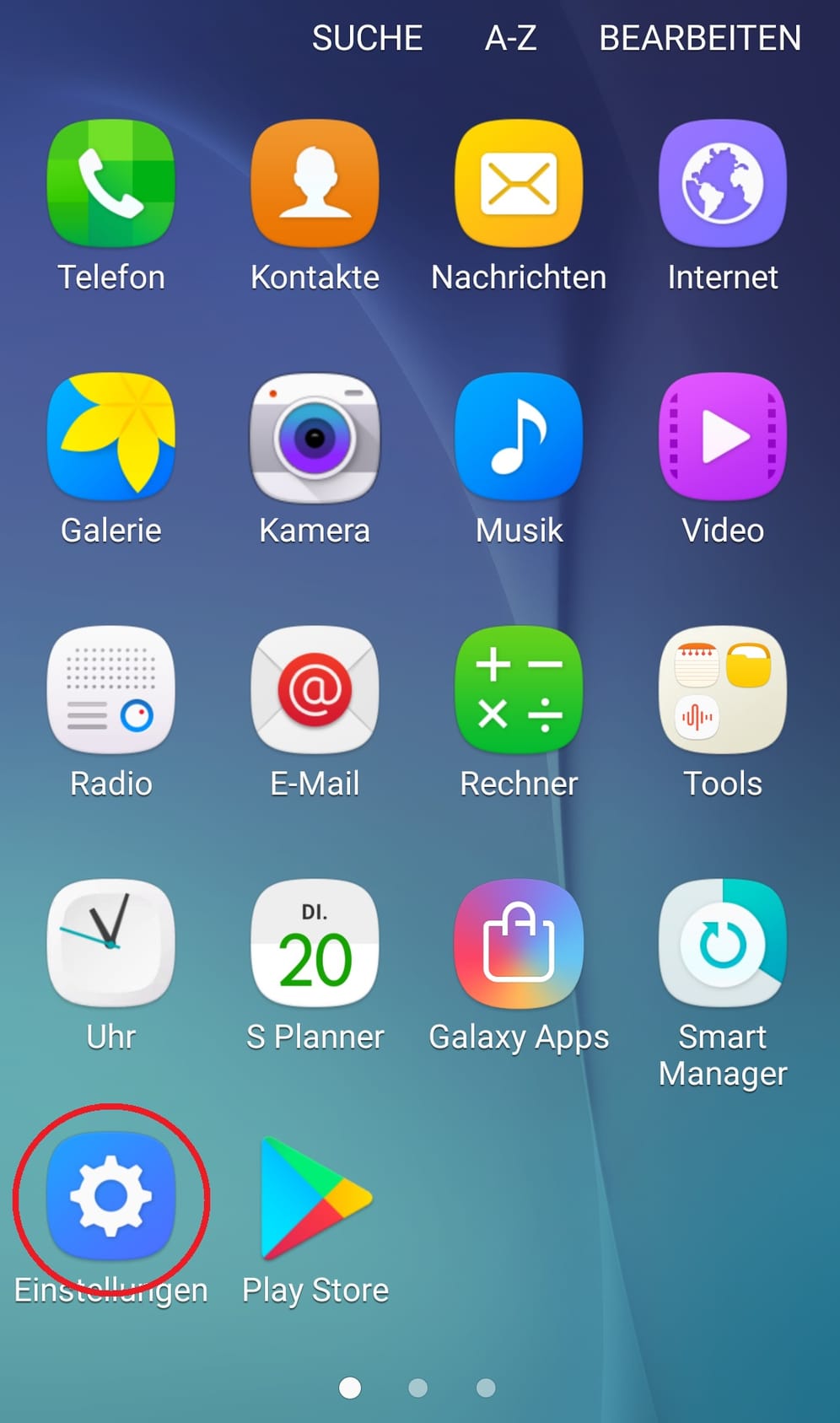 Nutzer von Samsung-Smartphones können mit wenigen Klicks Ihren Standort und weitere Daten an sogenannte "Notfallkontakte" schicken lassen. Um diese Funktion zu aktivieren, gehen Sie zuerst in die Einstellungen.