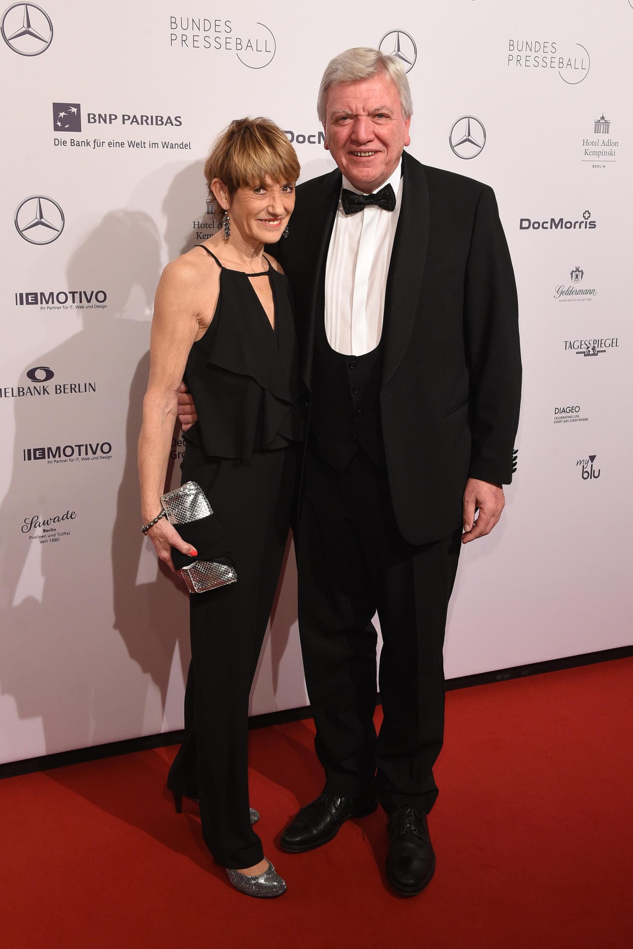 Ministerpräsident von Hessen Volker Bouffier (CDU), mit seiner Ehefrau Ursula Bouffier