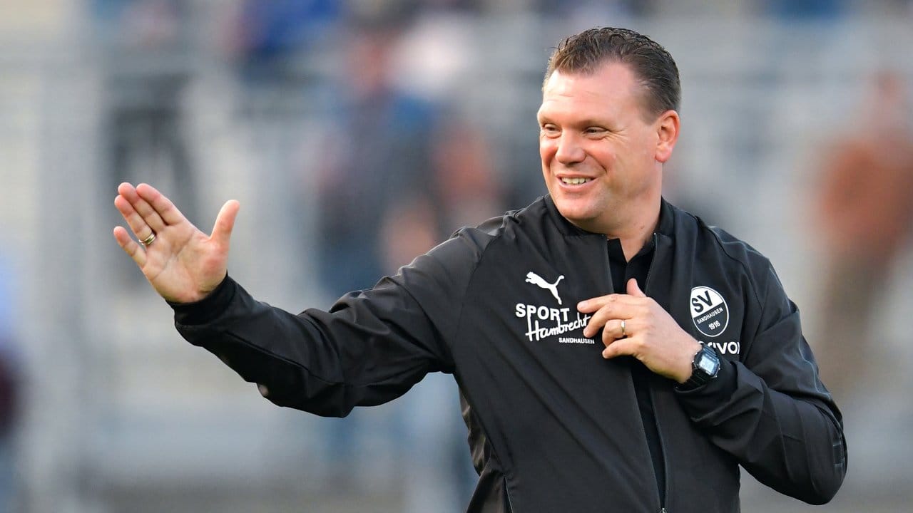 Trainer Uwe Koschinat holte mit dem SV Sandhausen die Serie von fast neun Monaten ohne Heimsieg.