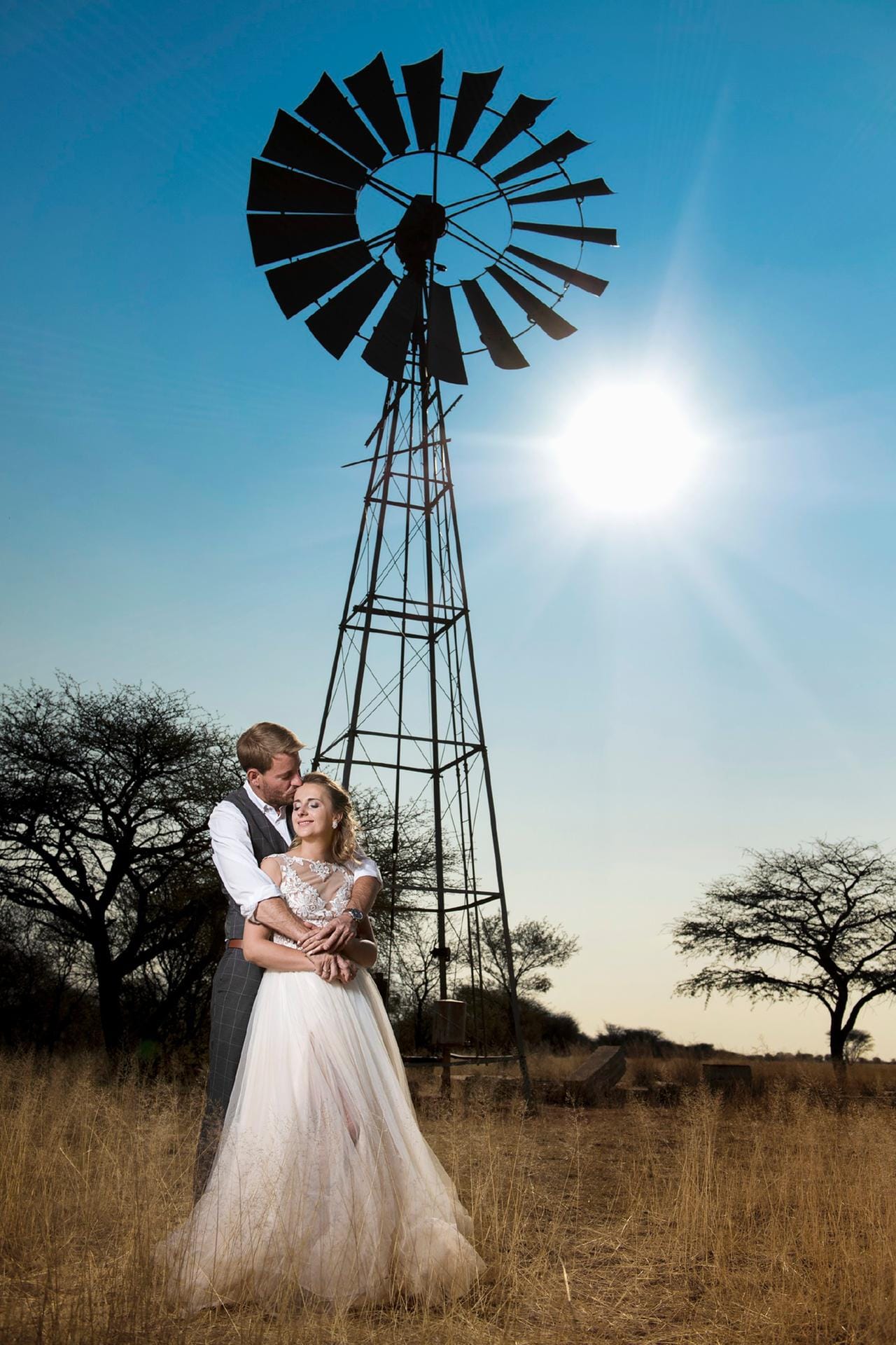 Auf der Farm von Gerald in Namibia feierte das Paar gemeinsam mit seinen Freunden und Verwandten ein zweites Mal.