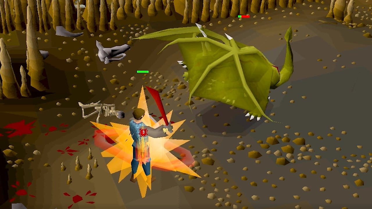 Und dann wartet da ein Drache: Im Rollenspiel "Old School RuneScape" warten umfangreiche Missionen auf die Spieler. Und dann wartet da ein Drache: Im Rollenspiel "Old School RuneScape" warten umfangreiche Missionen auf die Spieler.