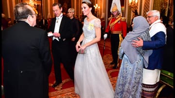 Wie aus dem Märchen: Herzogin Kate wählte für den Anlass ein Kleid von Jenny Packham.