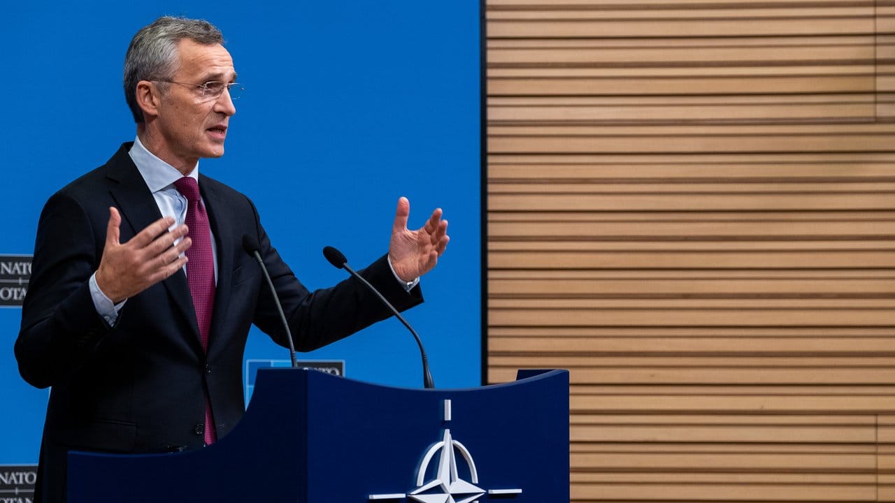Nato-Generalsekretär Jens Stoltenberg: In Brüssel treffen sich momentan die Außenminister der 29 Nato-Staaten.