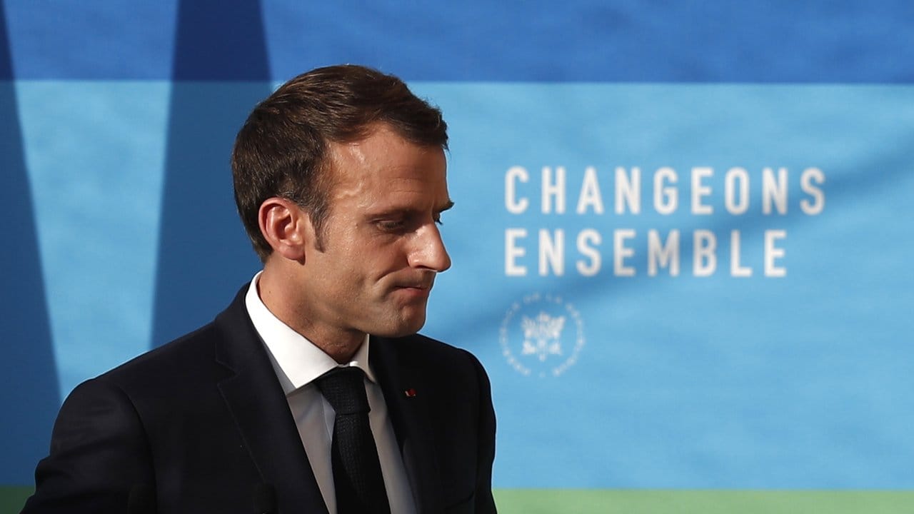 Präsident Emmanuel Macron Ende November im Elysee-Palast in Paris.