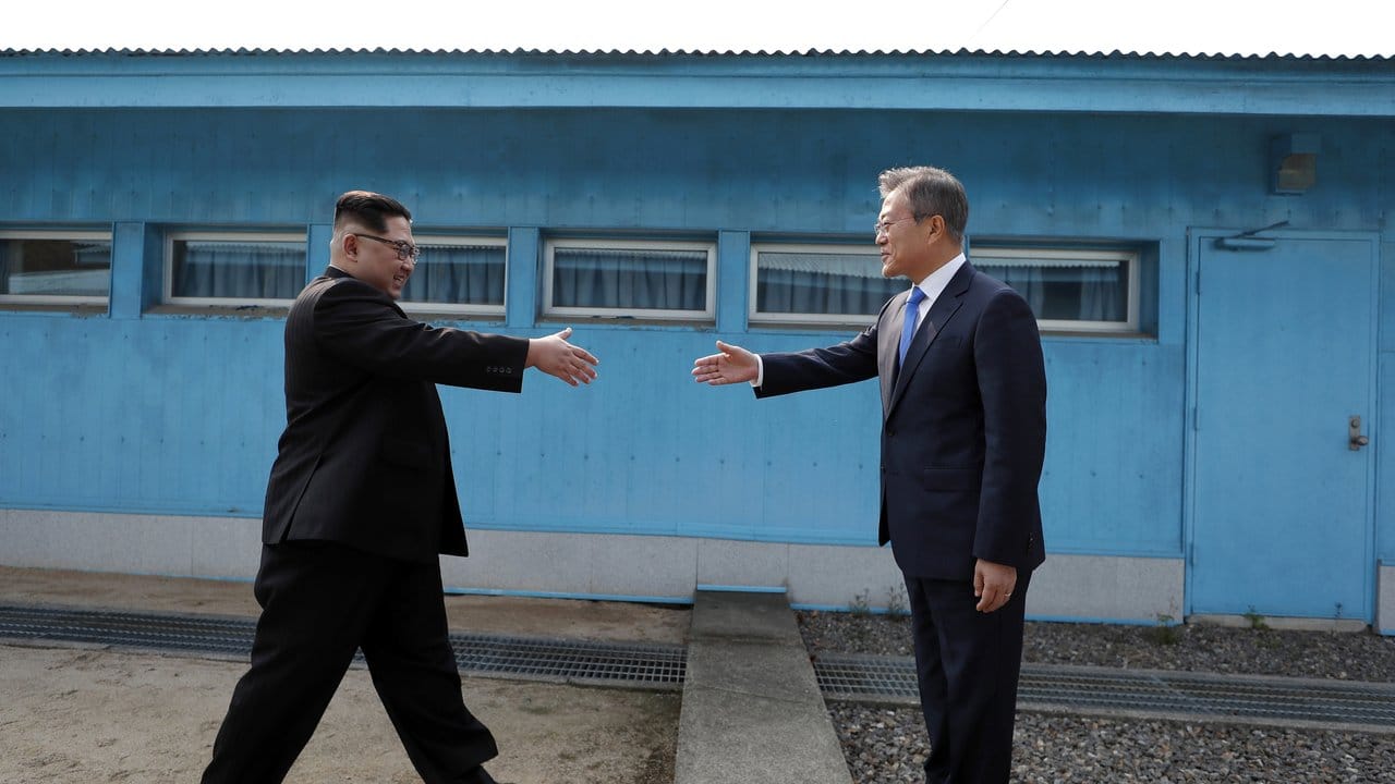 Tauwetter zwischen Nord- und Südkorea: Machthaber Kim Jong Un (l.