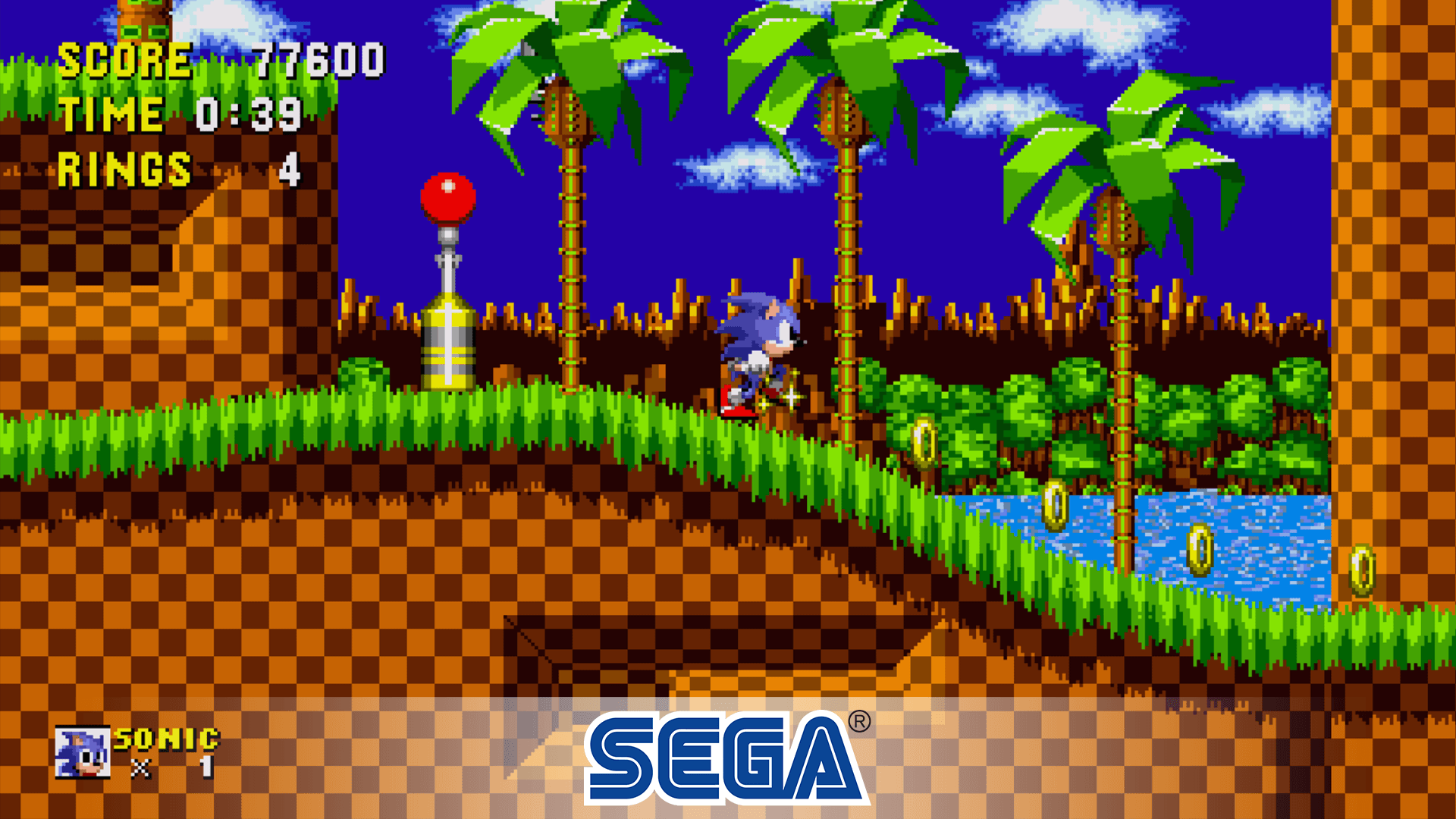 Natürlich ist auch "Sonic, the Hedgehock" mit dabei.