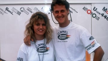 Junge Liebe: Michael Schumacher mit seiner damaligen Freundin Corinna Betsch, die später seiner Frau wurde.