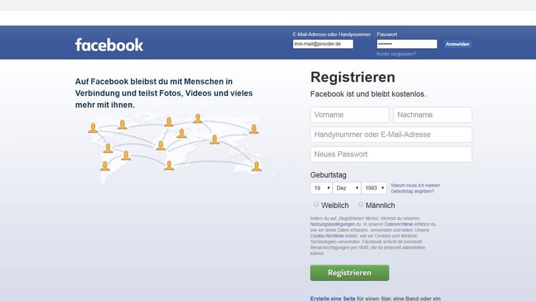 Die Datenskandale bei Facebook lassen viele Nutzer über einen Ausstieg beim sozialen Netzwerk nachdenken. Um Ihr Konto zu löschen, müssen Sie sich als Erstes in Ihren Account einloggen.