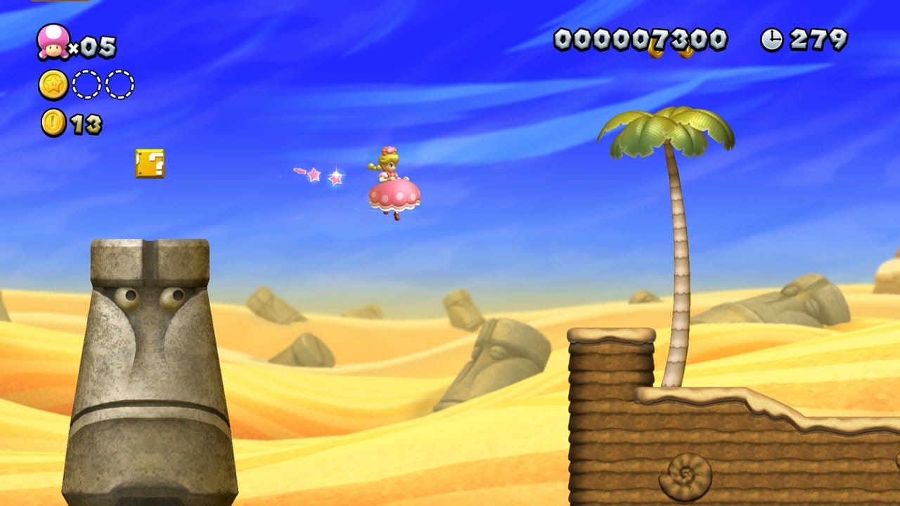 Der Weg zur Rettung der Prinzessin führt in "New Super Mario Bros.