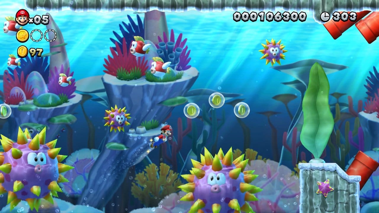 Münzenjagd unter Wasser: Mario bleibt in "New Super Mario Bros.