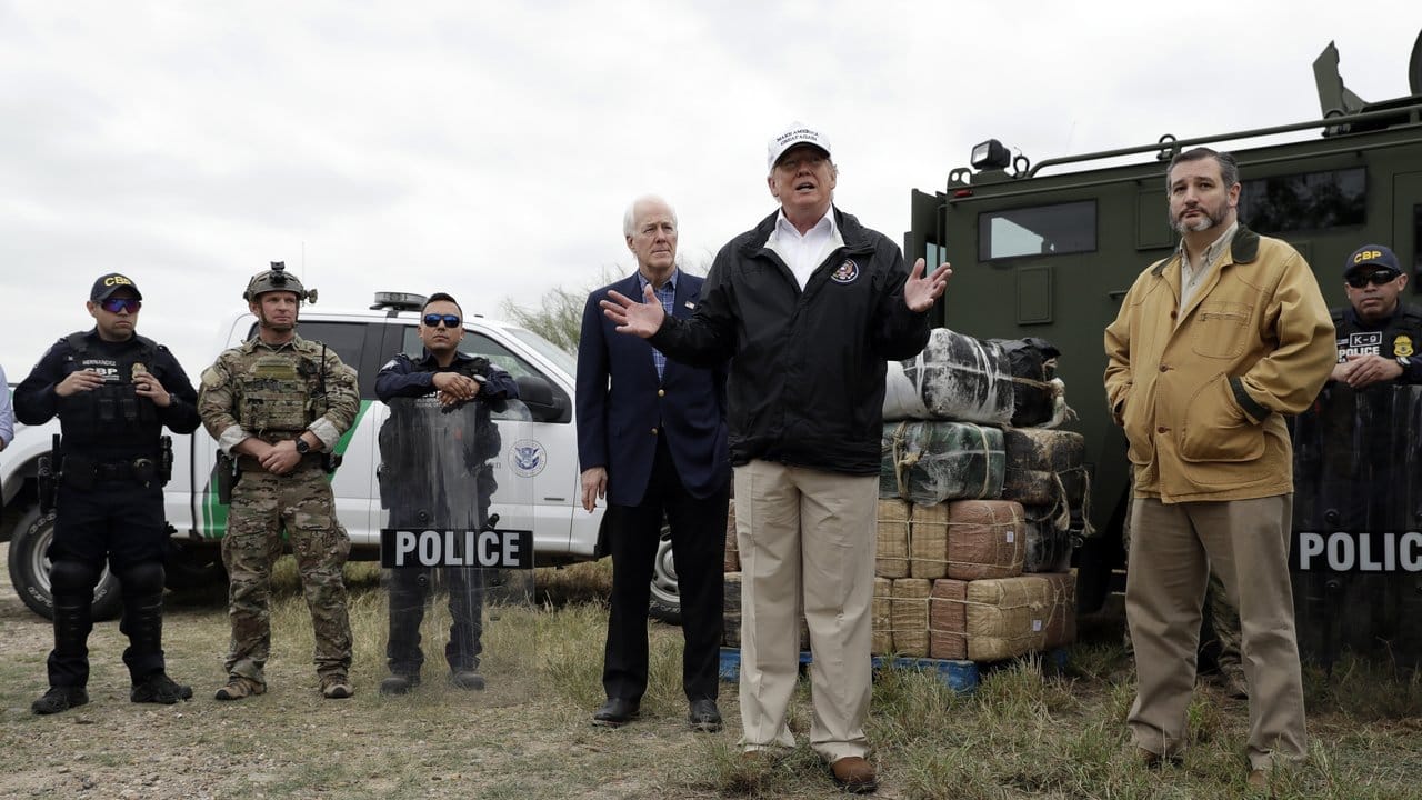 US-Präsident Trump wirbt in einer texanischen Grenzstadt für die umstrittene Mauer an der Grenze zu Mexiko.