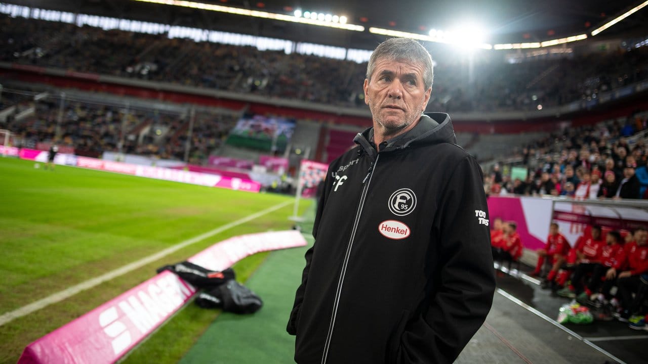 Düsseldorfs Trainer Friedhelm Funkel stand nach den Meldungen der vergangen Tage im Rahmen des Telekom Cups im Fokus.