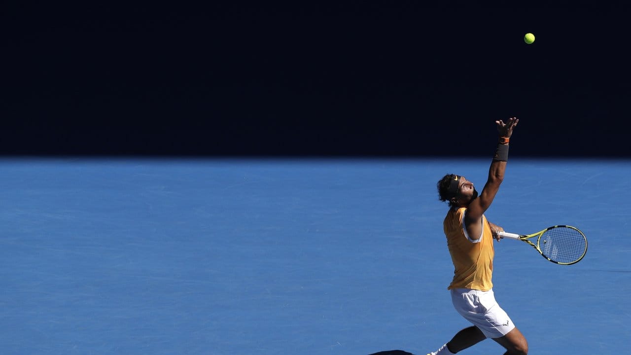 Der Spanier Rafael Nadal zog klar ins Viertelfinale ein.