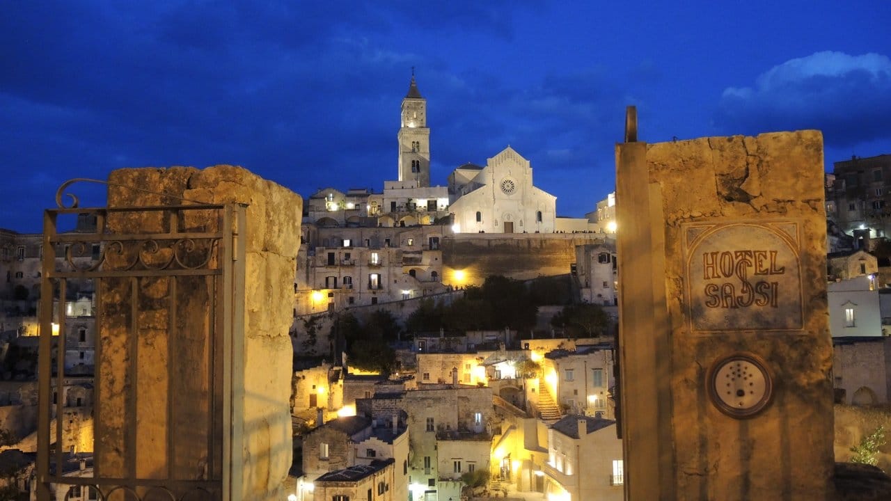Blick auf die Altstadt von Matera.