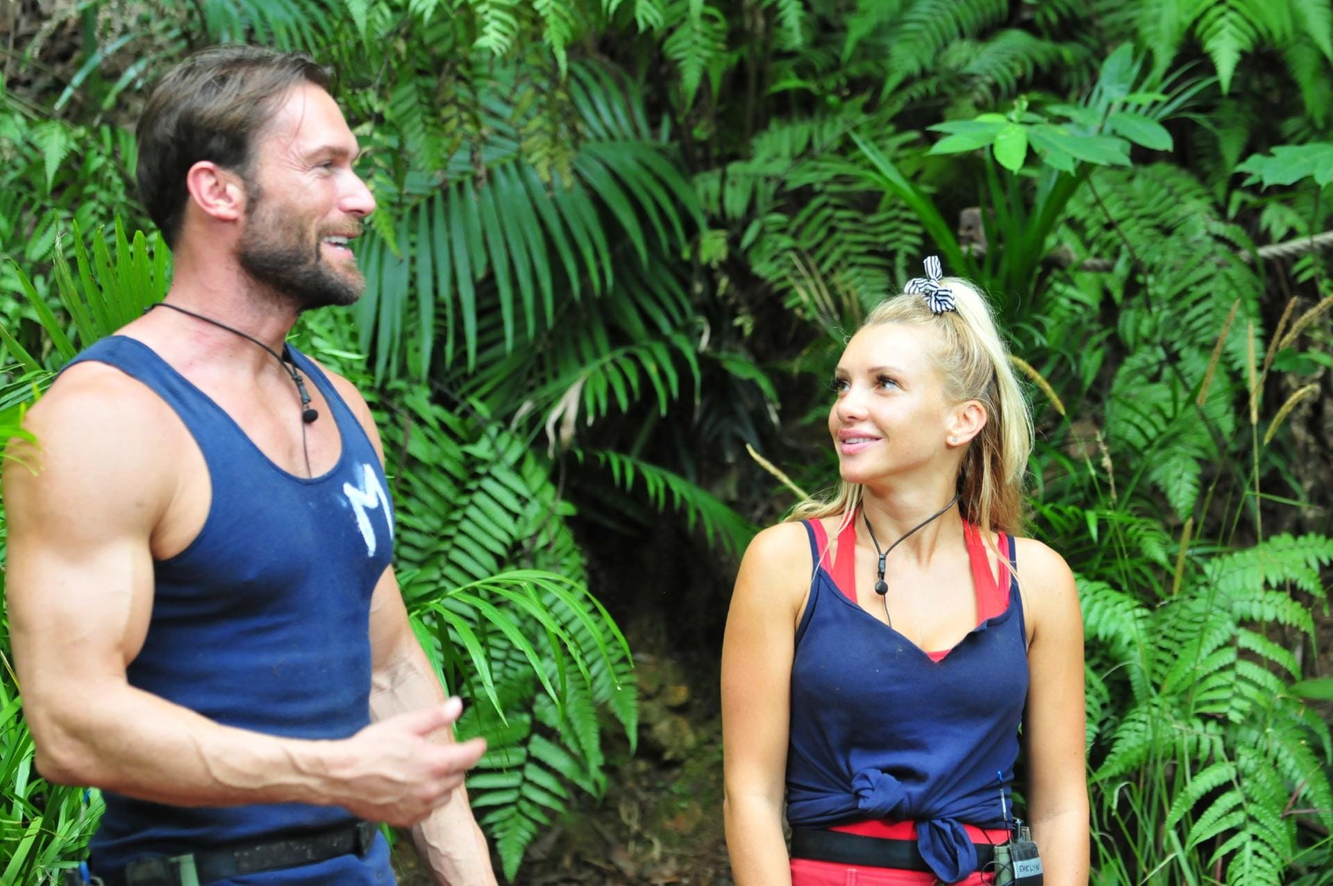 Bastian Yotta und Evelyn Burdecki müssen an Tag 13 im Camp in die Dschungelprüfung.