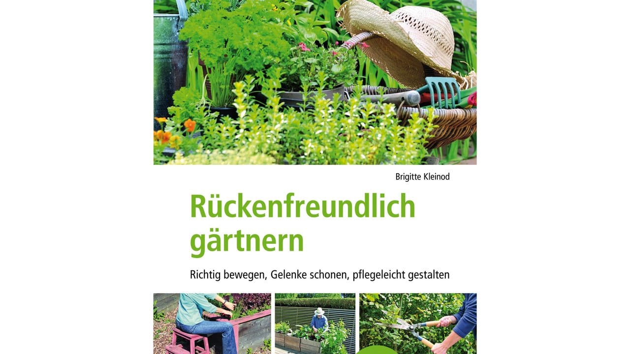 In ihrem Buch "Rückenfreundlich gärtnern" Brigitte Kleinod erklärt, wie Hobbygärtner ihre Gelenke schonen können.