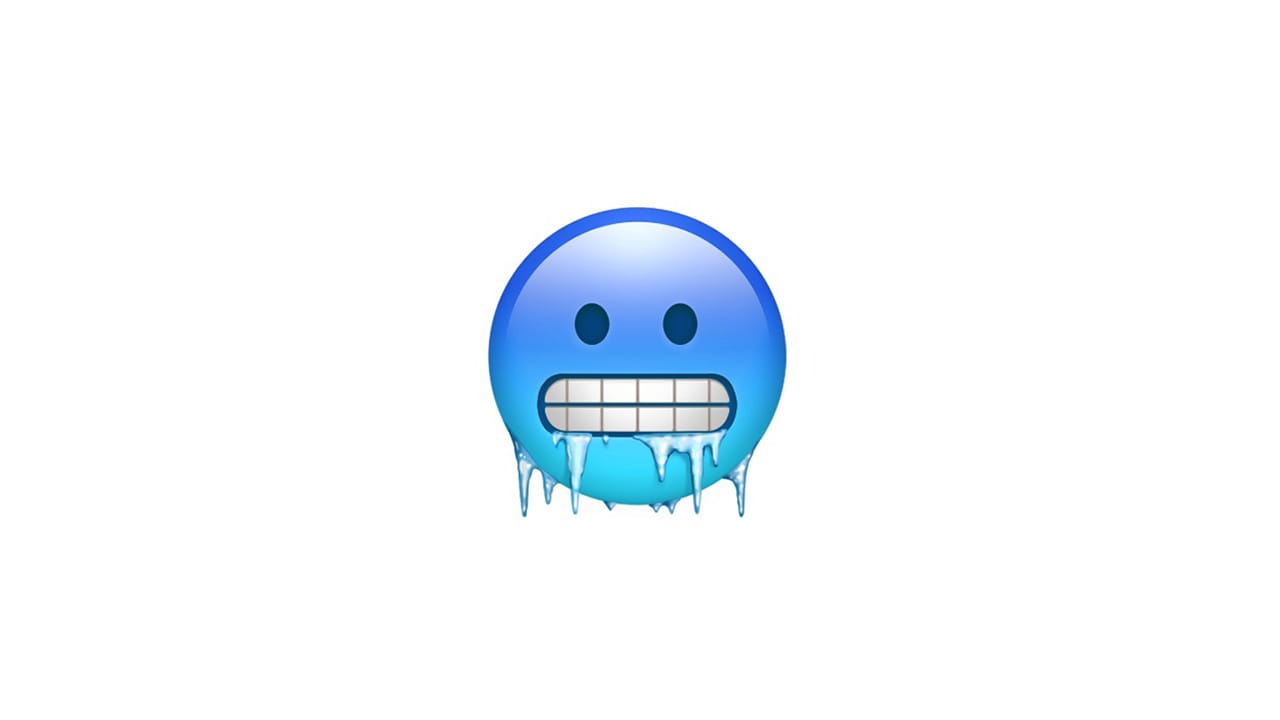 frierender Emoji
