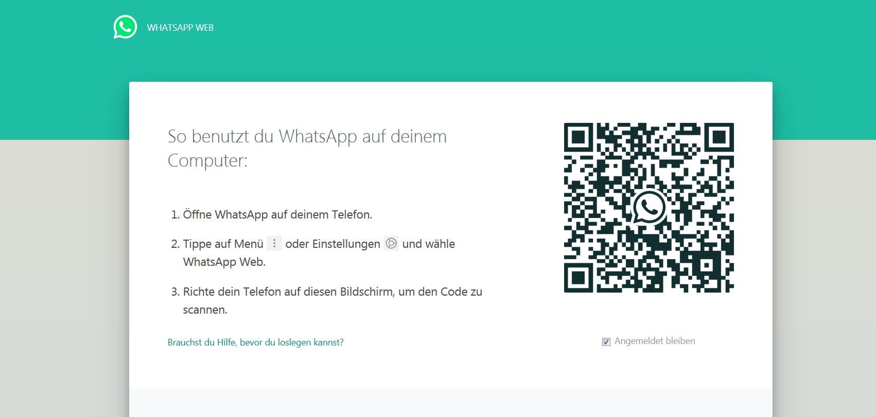 WhatsApp im Browser nutzen