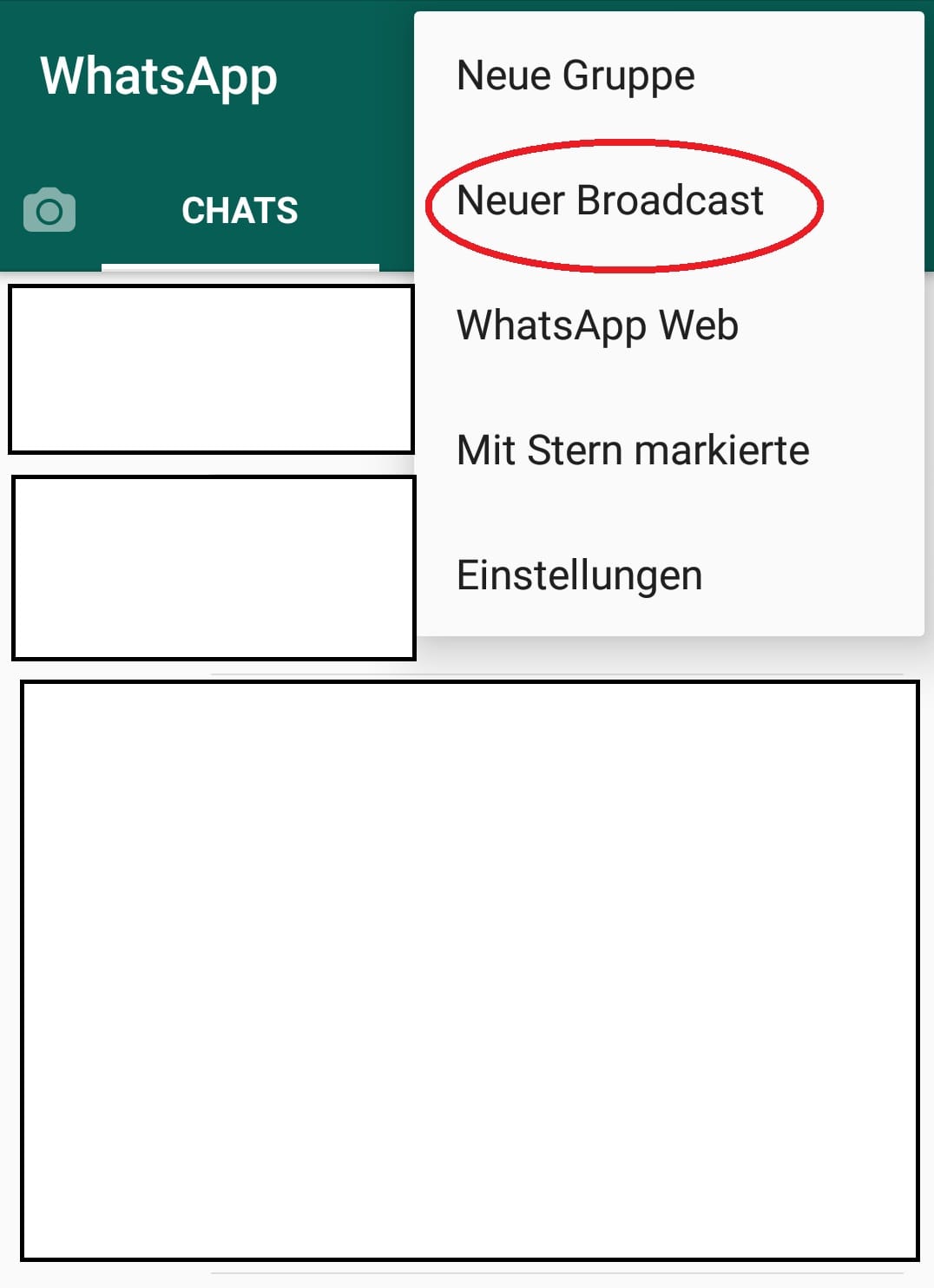 Die Broadcast-Funktion findet sich im Menü. Viele wissen nur nicht, was sich dahinter verbirgt.