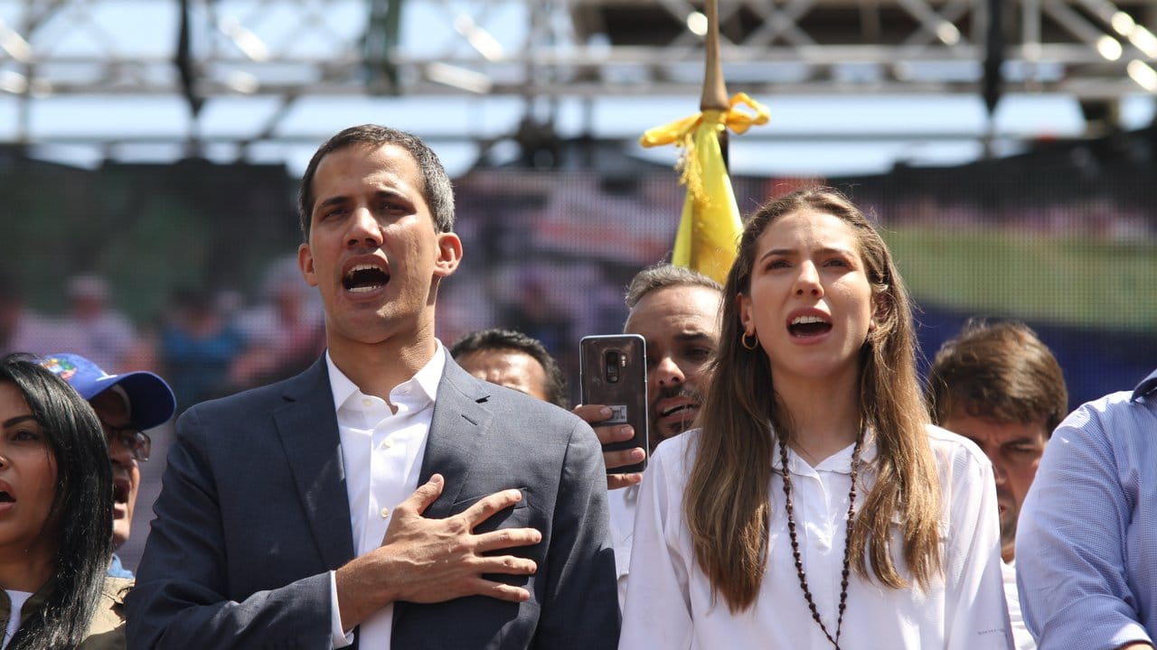 Juan Guaidó und seine Frau Fabiana Rosales.