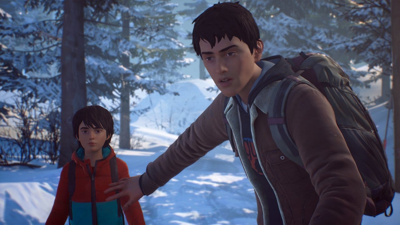 "Life is Strange 2" erzählt die Geschichte von Sean (rechts) und Daniel Diaz (links), die auf der Flucht nach Mexiko sind.