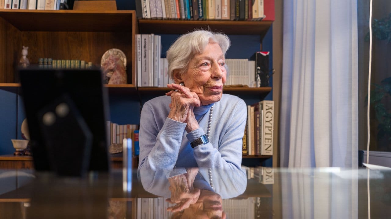 Die 103-jährige Innenarchitektin Ingeborg Wolf.